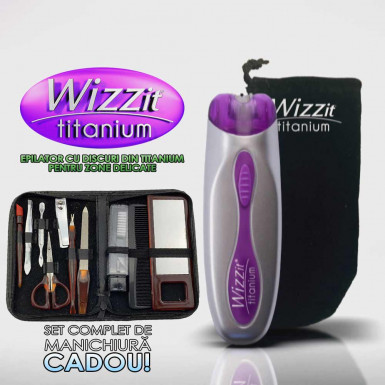 Wizzit Titanium - epilator cu discuri din titanium pentru zone delicate