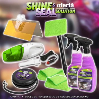 OFERTĂ 1+1 Shine And Seal Solution - soluție cu nanoparticule și 6 cadouri pentru mașină