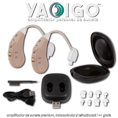 🦻Yaoigo - amplificator de sunete premium, intraauricular și reîncărcabil 1+1 gratis